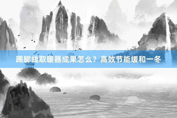 踢脚线取暖器成果怎么？高效节能缓和一冬